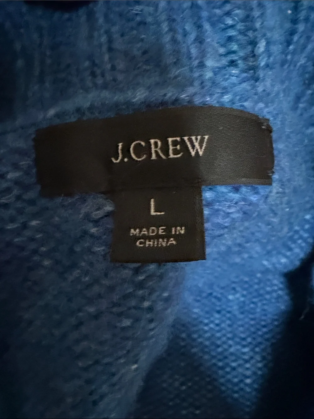 J. Crew Sapphire Blue Crewneck Sweater